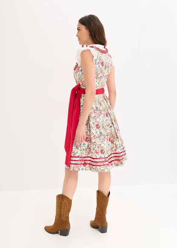 Dirndl met geborduurde schort (2-dlg. set), bonprix