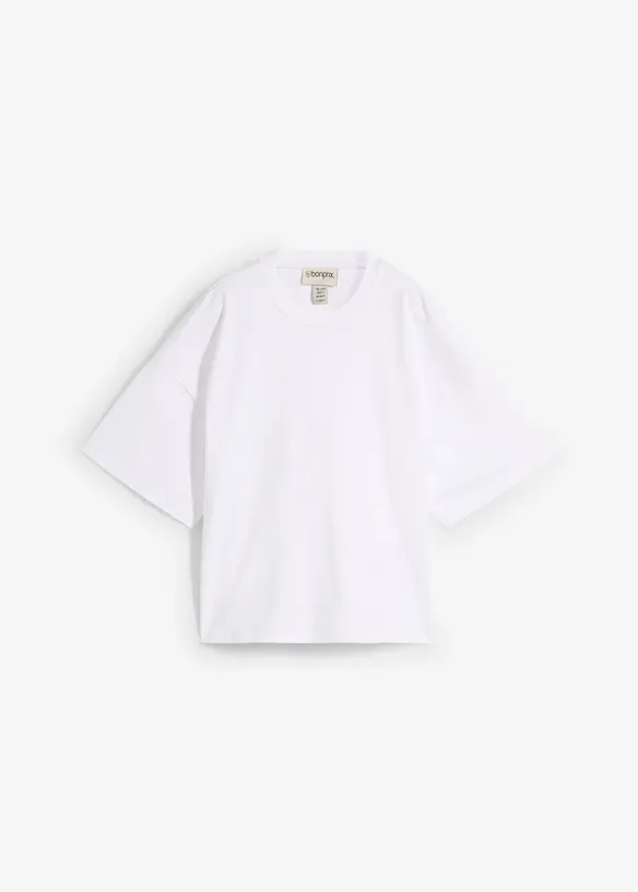 Oversized shirt van zwaar biologisch katoen, bonprix