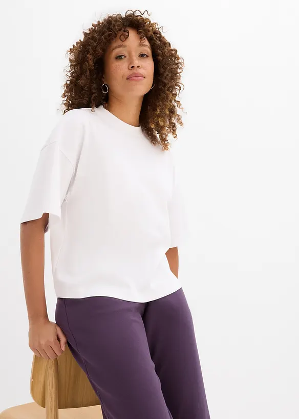 Oversized shirt van zwaar biologisch katoen, bonprix