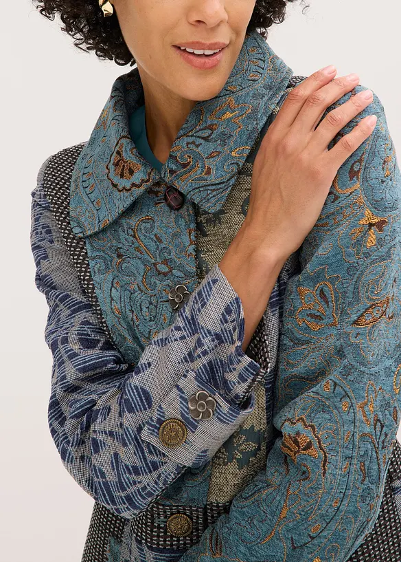 Korte jas met jacquard patroon, bonprix