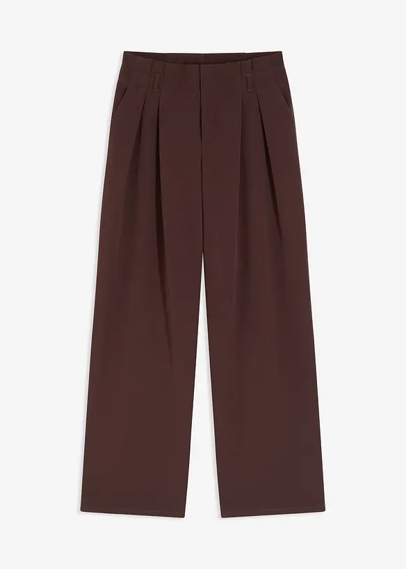 Wijde bandplooibroek met stretch, bonprix