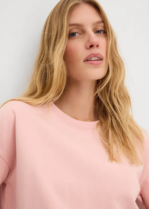 Sweater met kanten rand, bonprix
