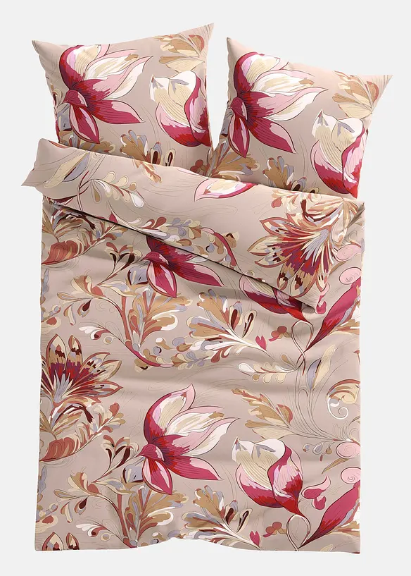 Dekbedovertrek met bloemenprint, bonprix