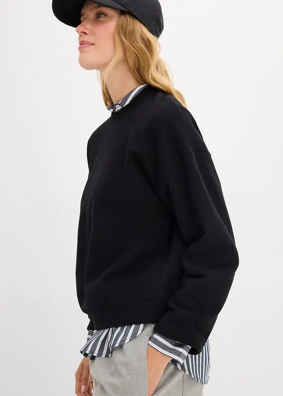 Oversized sweater van biologisch katoen, bonprix