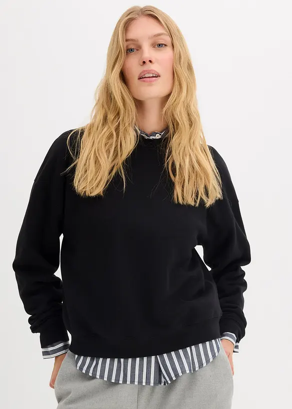 Oversized sweater van biologisch katoen, bonprix
