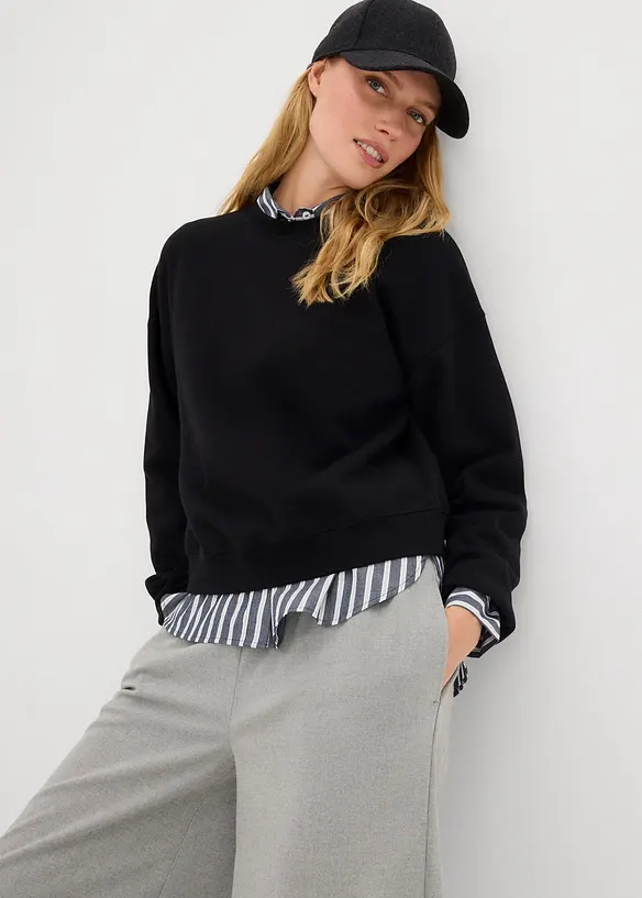 Oversized sweater van biologisch katoen, bonprix