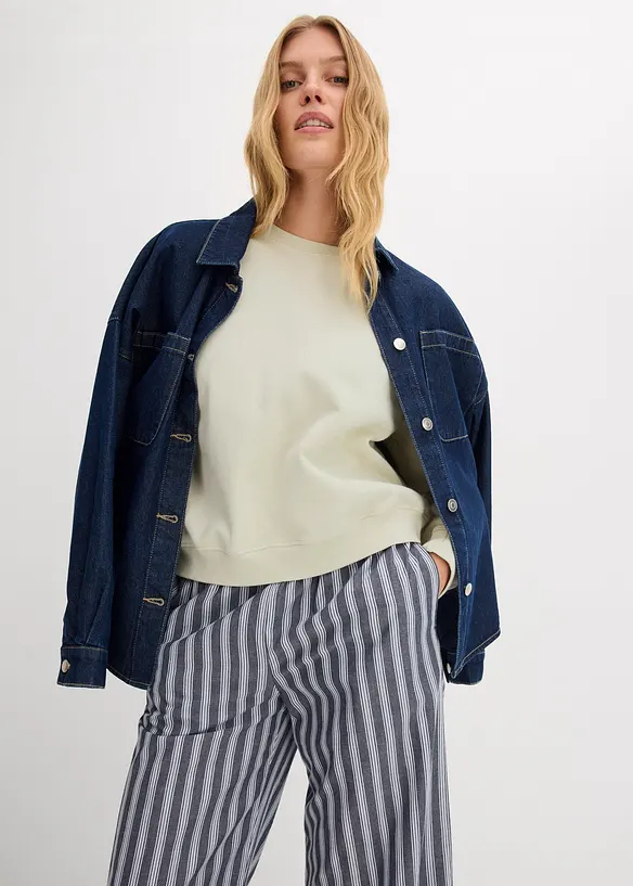 Oversized sweater van biologisch katoen, bonprix