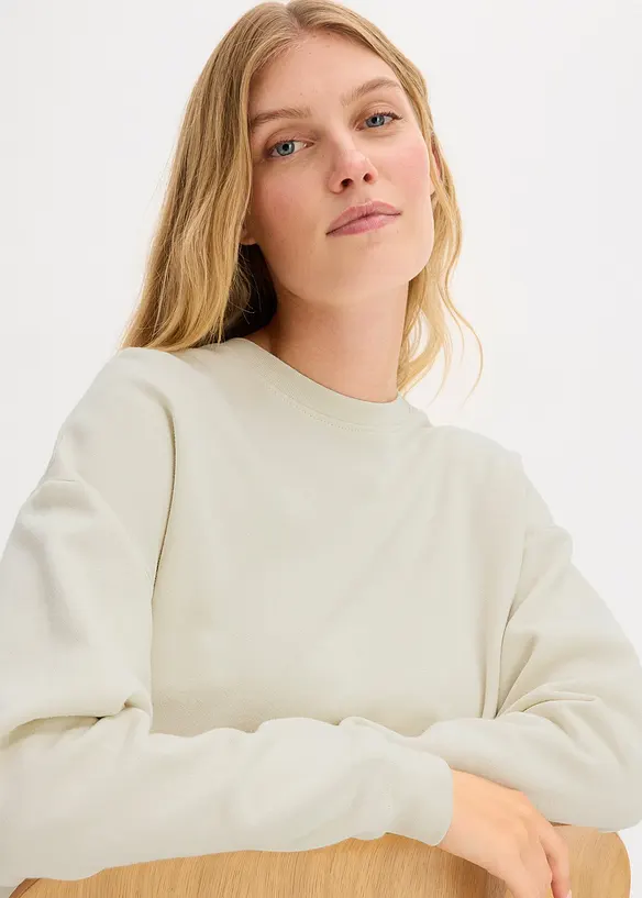 Oversized sweater van biologisch katoen, bonprix