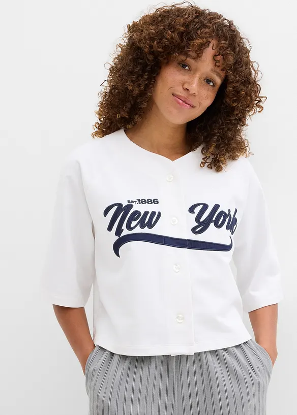 Oversized sweater in een zachte katoenmix, bonprix