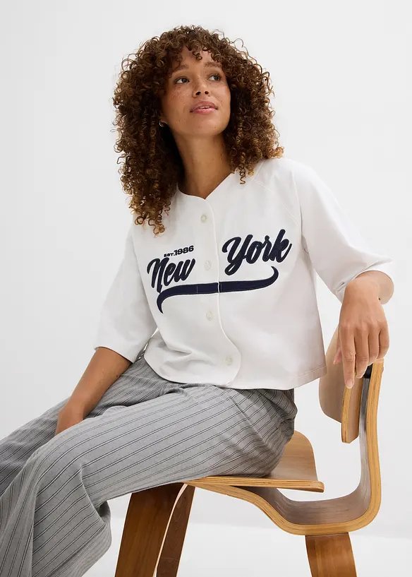 Oversized sweater in een zachte katoenmix, bonprix