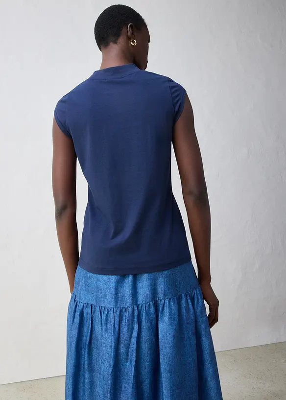 Shirt met zijde, bonprix