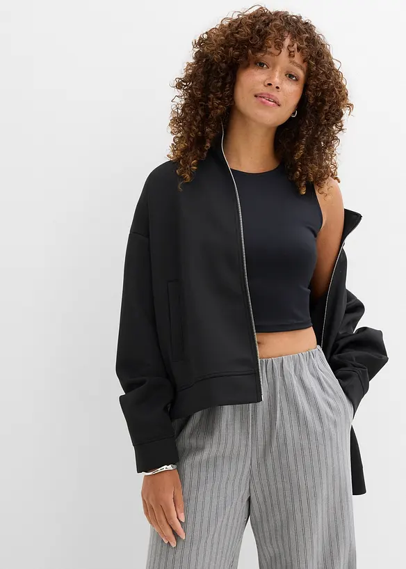 Aansluitende cropped top (set van 2), bonprix