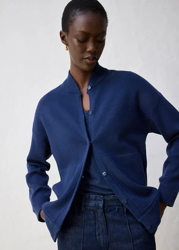 Oversized vest met merinowol, bonprix