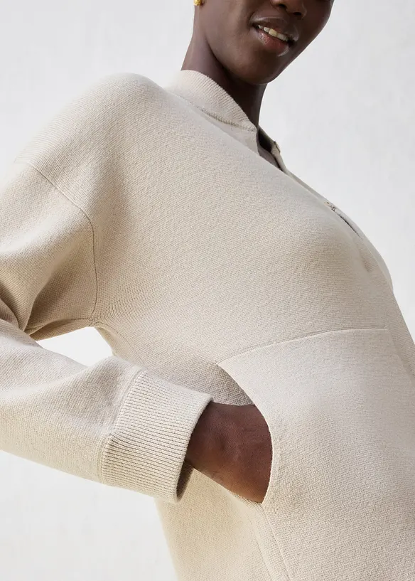 Oversized vest met merinowol, bonprix
