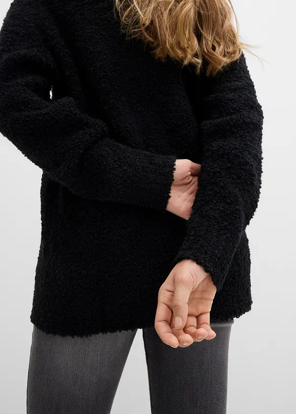 Oversized trui van bouclé, bonprix