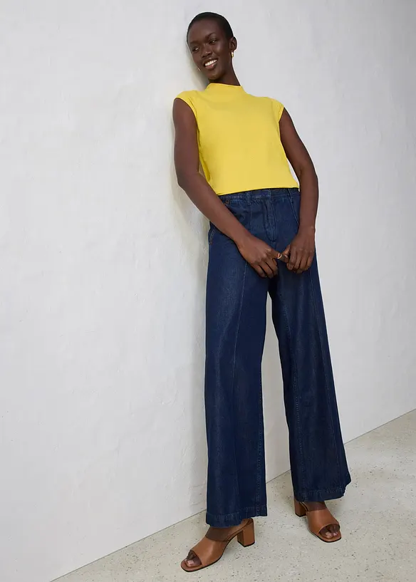 Shirt met zijde, bonprix