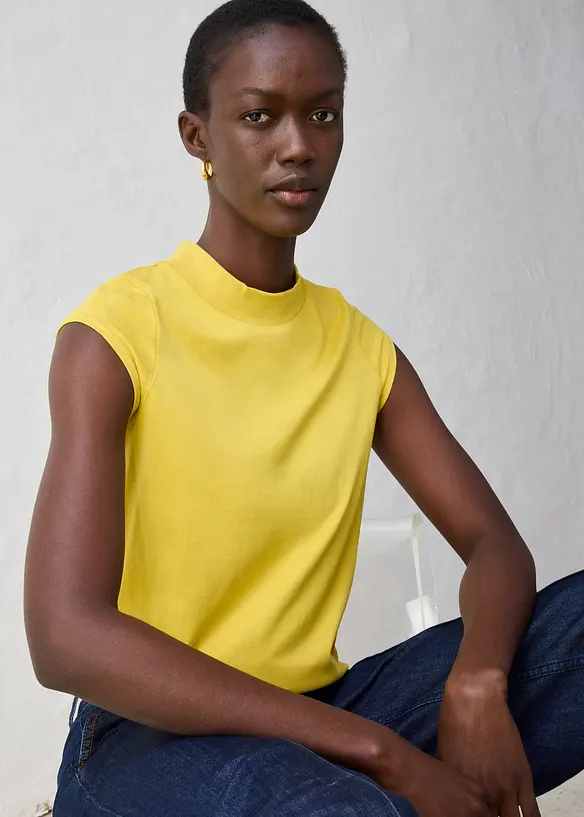 Shirt met zijde, bonprix