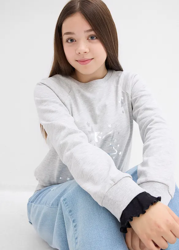 Sweater van puur katoen, bonprix