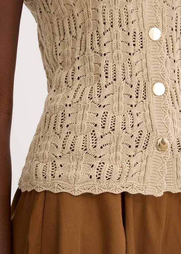 Ajour vest, bonprix
