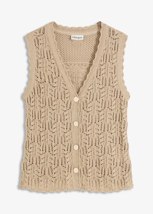 Ajour vest, bonprix