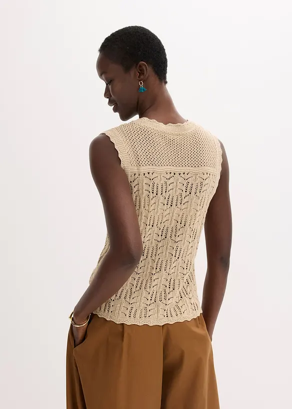 Ajour vest, bonprix