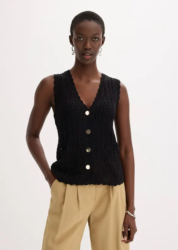 Ajour vest, bonprix