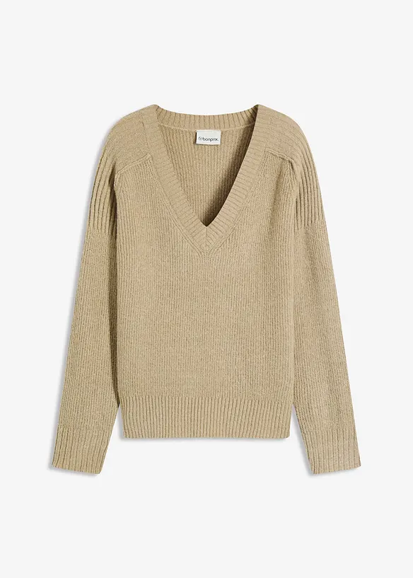 Trui met V-hals, bonprix