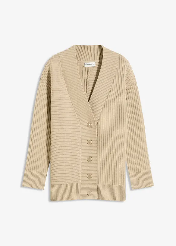 Vest met ribbelbreiwerk, bonprix