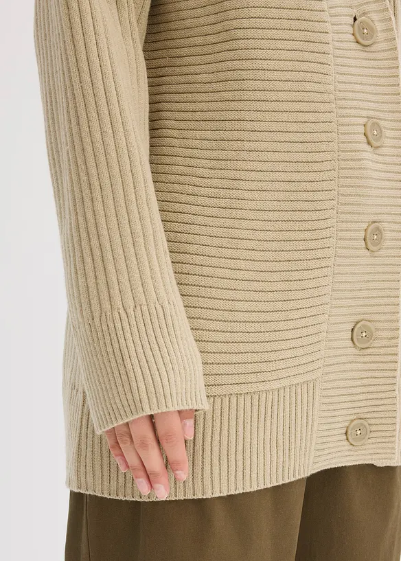 Vest met ribbelbreiwerk, bonprix