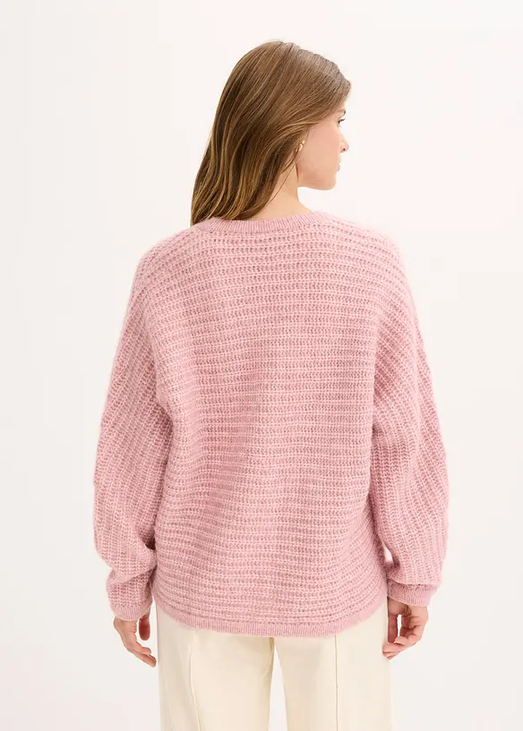 Grof gebreid vest met wol, bonprix