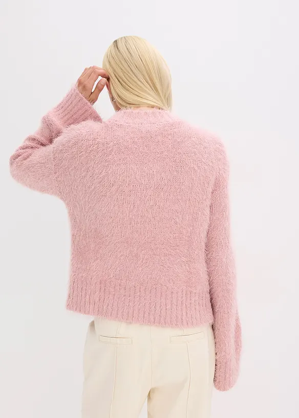 Boxy trui van donzig verengaren, bonprix