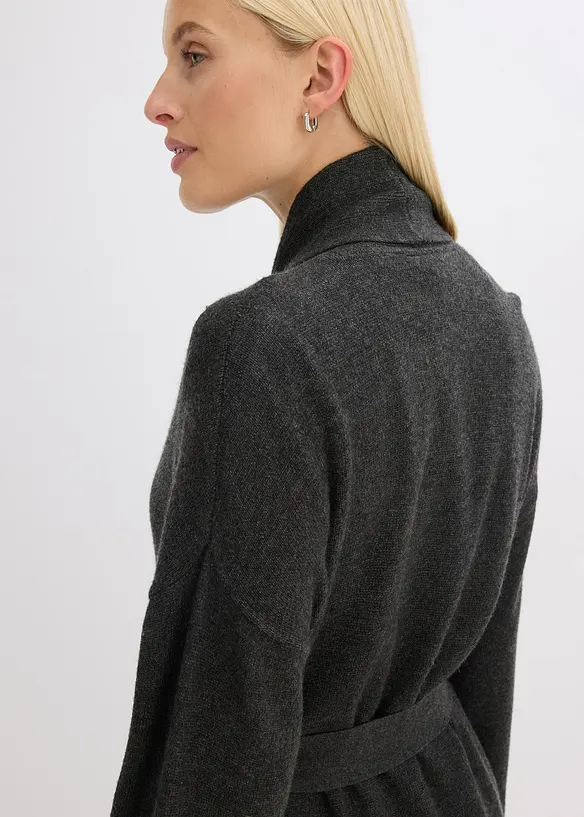 Lang gebreid vest van een viscosemix, bonprix