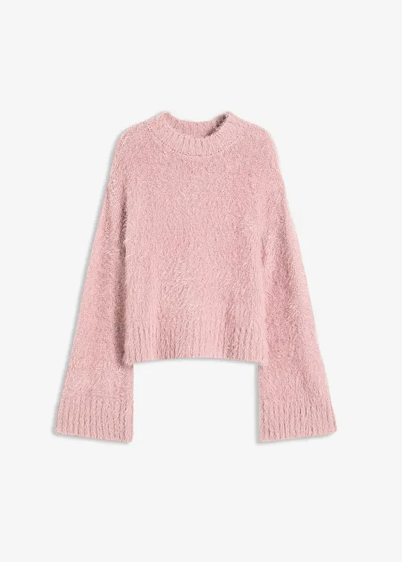 Boxy trui van donzig verengaren, bonprix