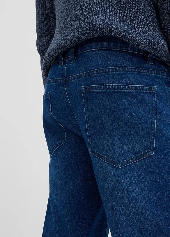Loose fit stretch jeans, straight, bonprix
