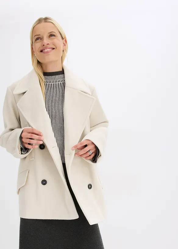 Peacoat in wol-look, bonprix