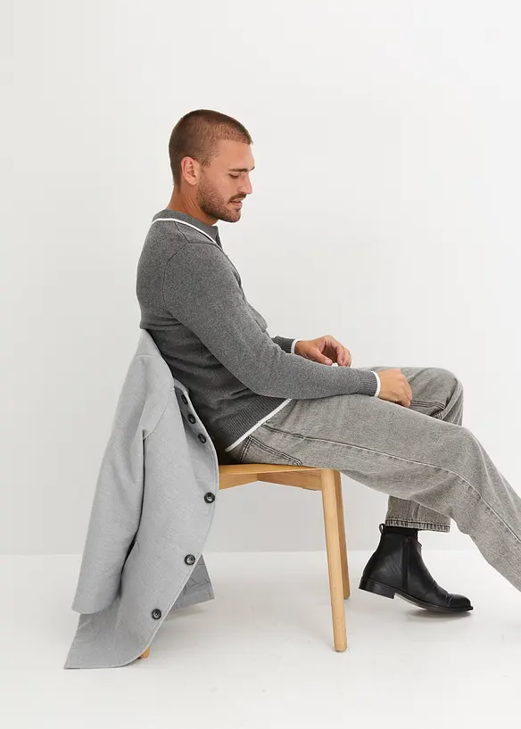 Trui met polokraag en gerecycled materiaal, bonprix