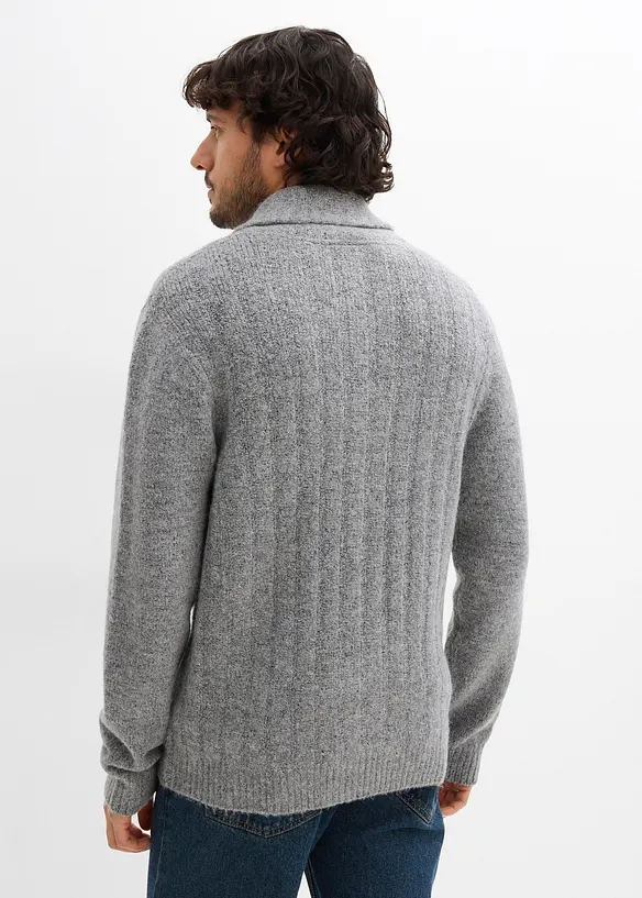 Vest met geribd patroon, bonprix
