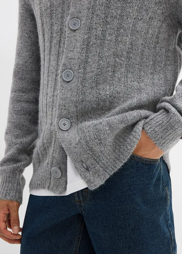 Vest met geribd patroon, bonprix