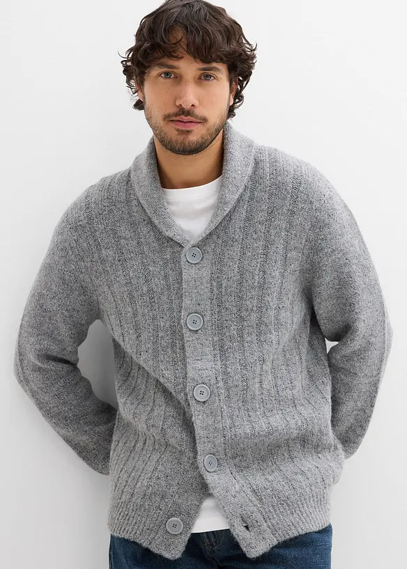 Vest met geribd patroon, bonprix