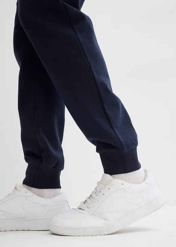 Joggingbroek met geribde boorden aan de onderrand, bonprix