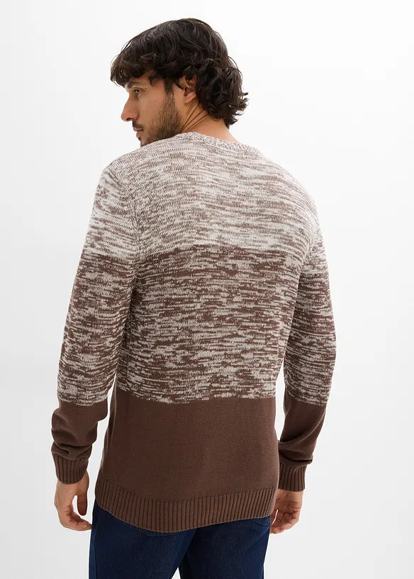 Gebreide comfort fit trui van katoen, bonprix