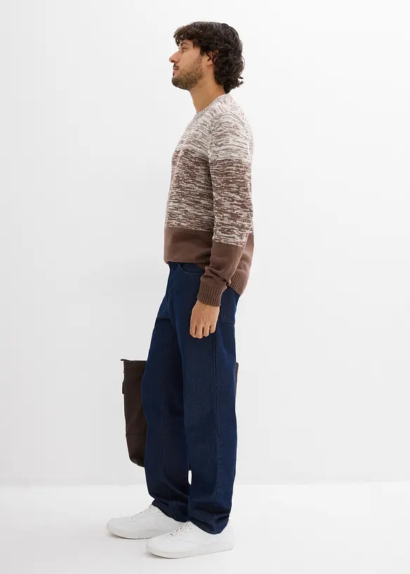 Gebreide comfort fit trui van katoen, bonprix