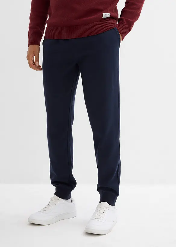 Joggingbroek met geribde boorden aan de onderrand, bonprix