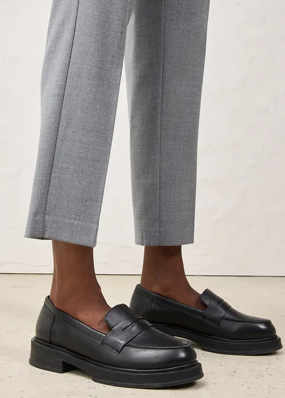 Smalle broek met wol, bonprix