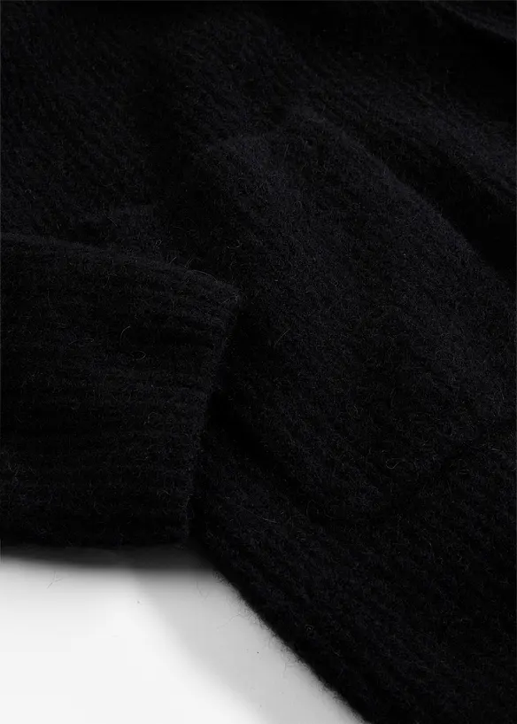 Lang gebreid vest met alpacawol, bonprix