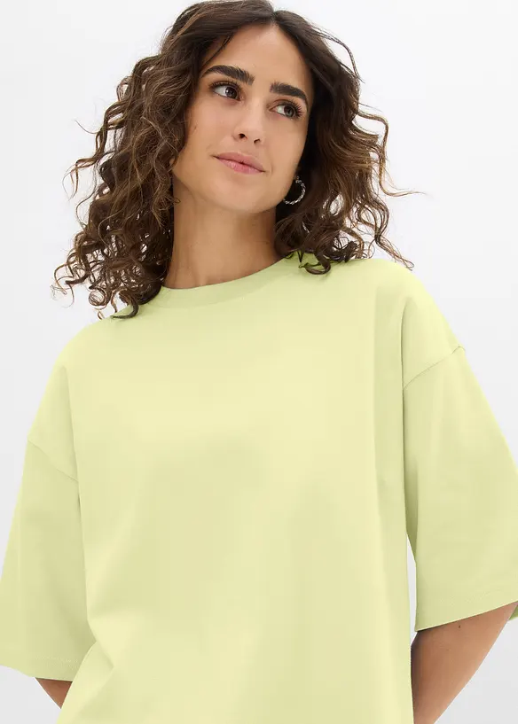 Oversized shirt van puur, zwaar biologisch katoen, bonprix