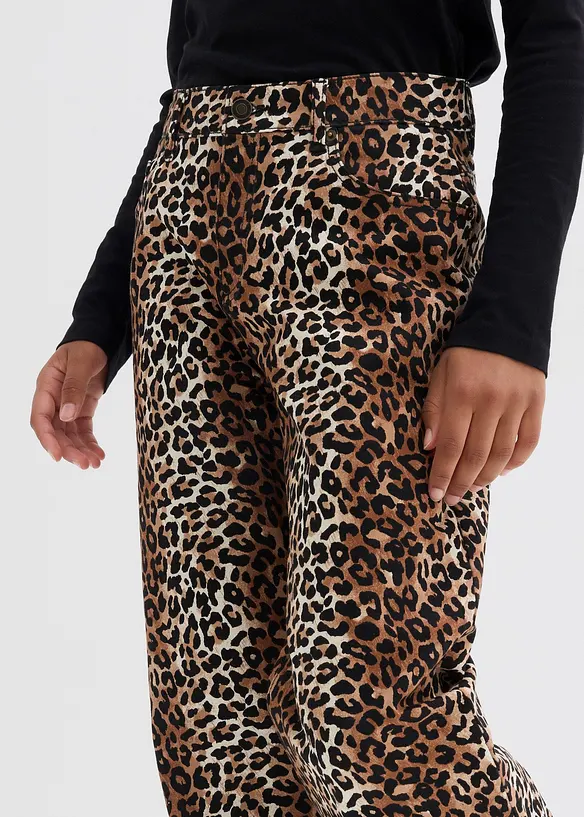 Wide leg jeans, mid waist, bonprix