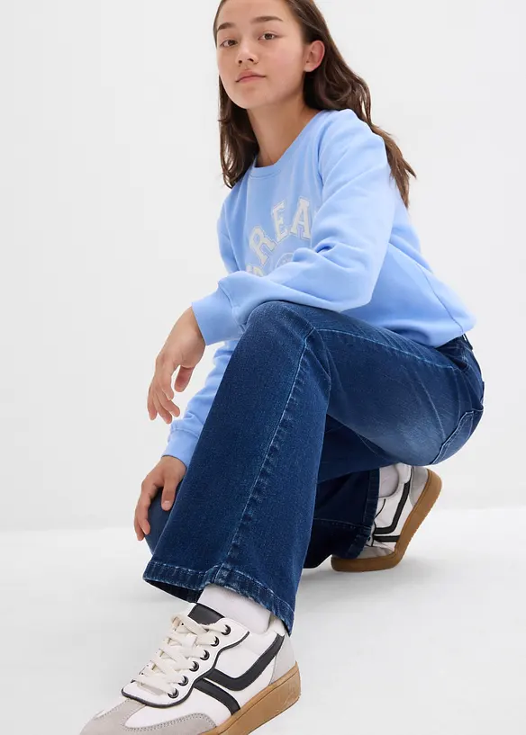 Flared jeans, low waist, bonprix