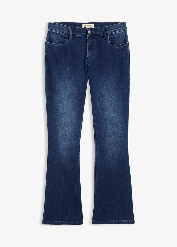 Flared jeans, low waist, bonprix