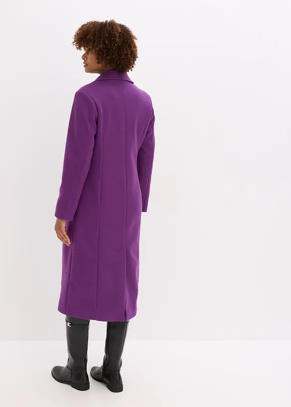 Lange jas in wollen look, bonprix